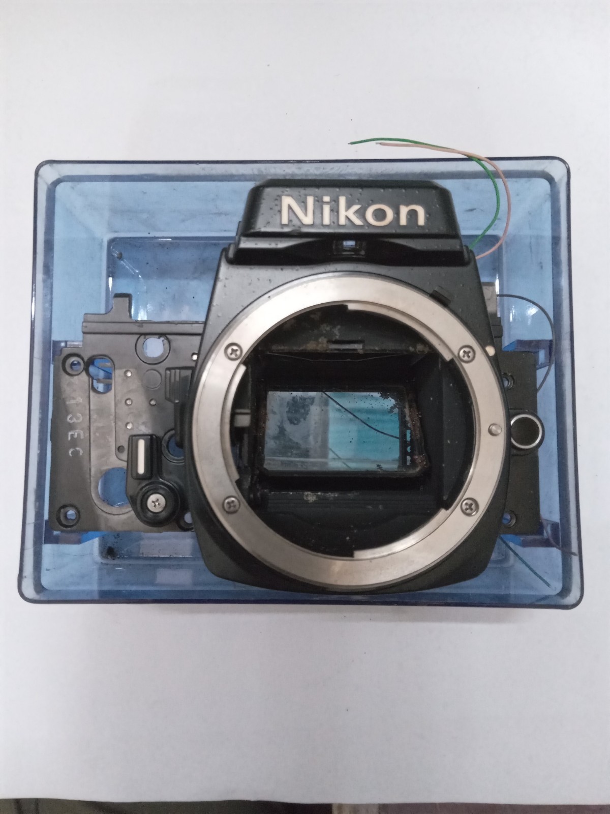 New Old Stock Black Nikon FE 2 Front Bezel W Mirror Spare Part