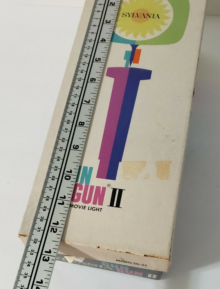 Vintage Sylvania Sun Gun II Movie Light Model SG-55 Original Box Works