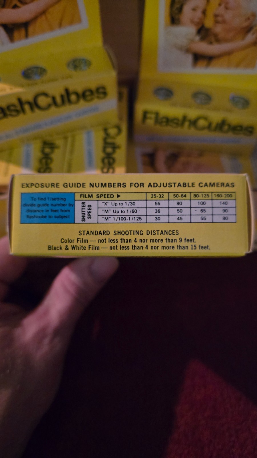 Vintage GE Flash Cubes (1) CASE of 36 cubes – 12 boxes of 3 cubes -New-Old Stock