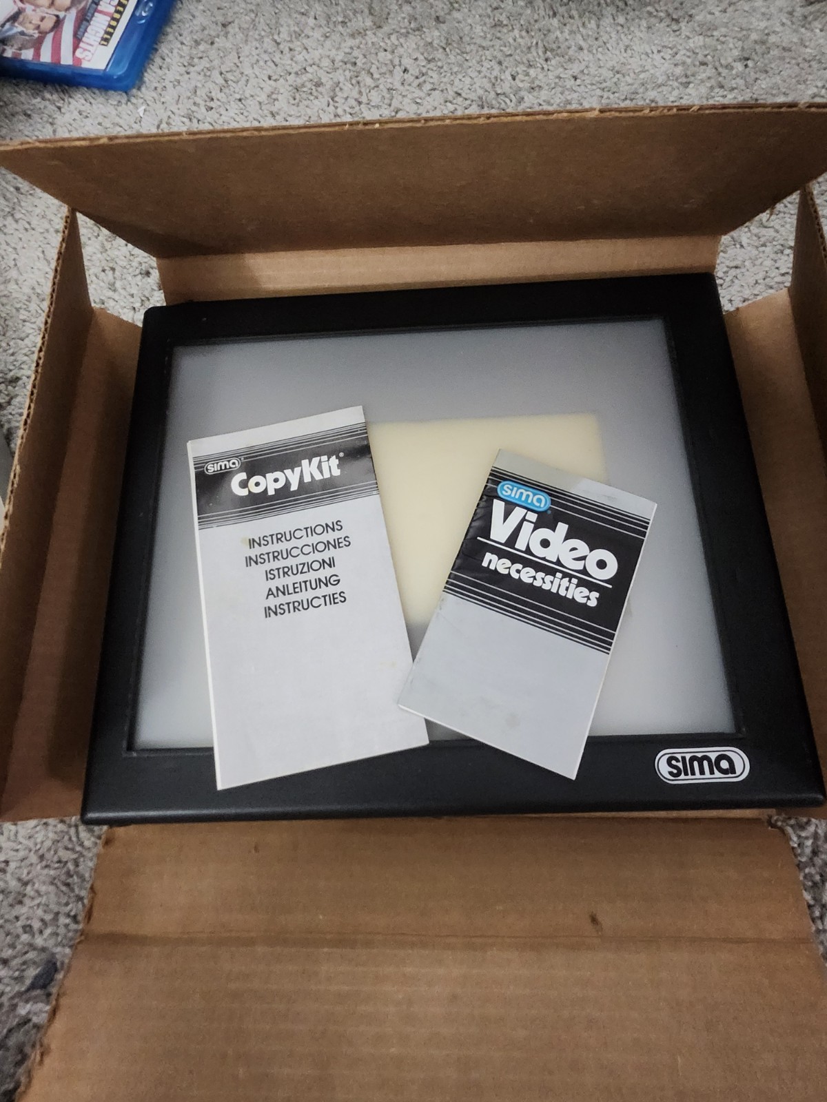 Vintage Sima Copy Kit – Transfer Home Movies and Slides to Video Tape 1985