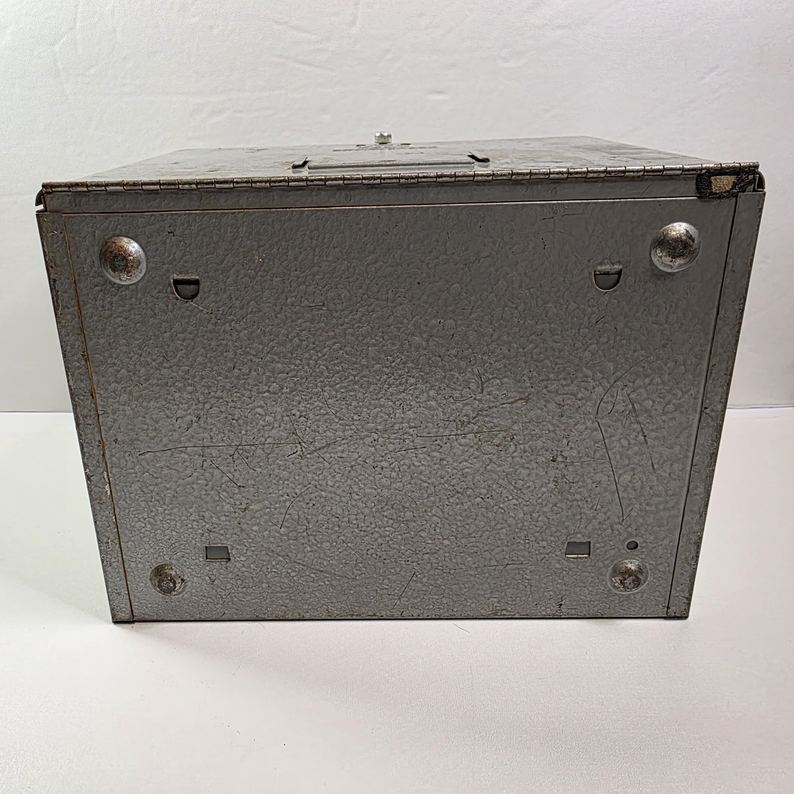 Vintage Film Storage Case Brumberger Metal Box 8mm Holds – 12 Reels.