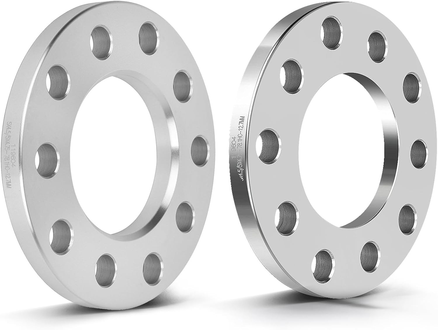2PCS 5 Lug Wheel Spacers Adapters 1/2″ inch 12mm thickness 5×4.5 or 5×4.75