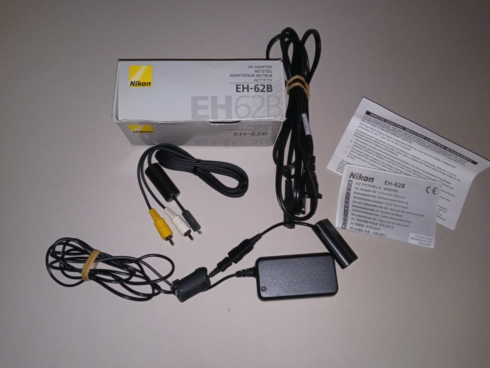 Nikon EH-62B AC Adapter Power Supply For Coolpix Digital Cameras