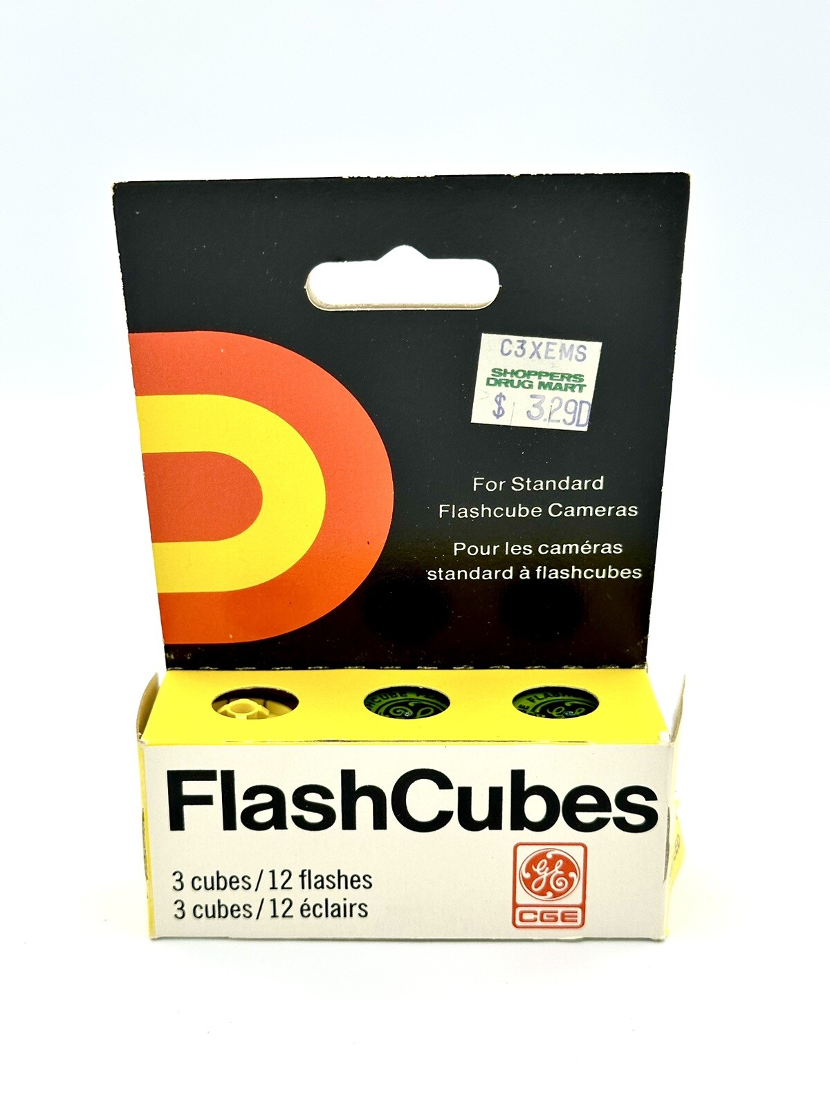 Sylvania Blue Dot Magicubes 3 Cubes 12 Flashes NEW OLD STOCK 1 GE Cube 3 Left