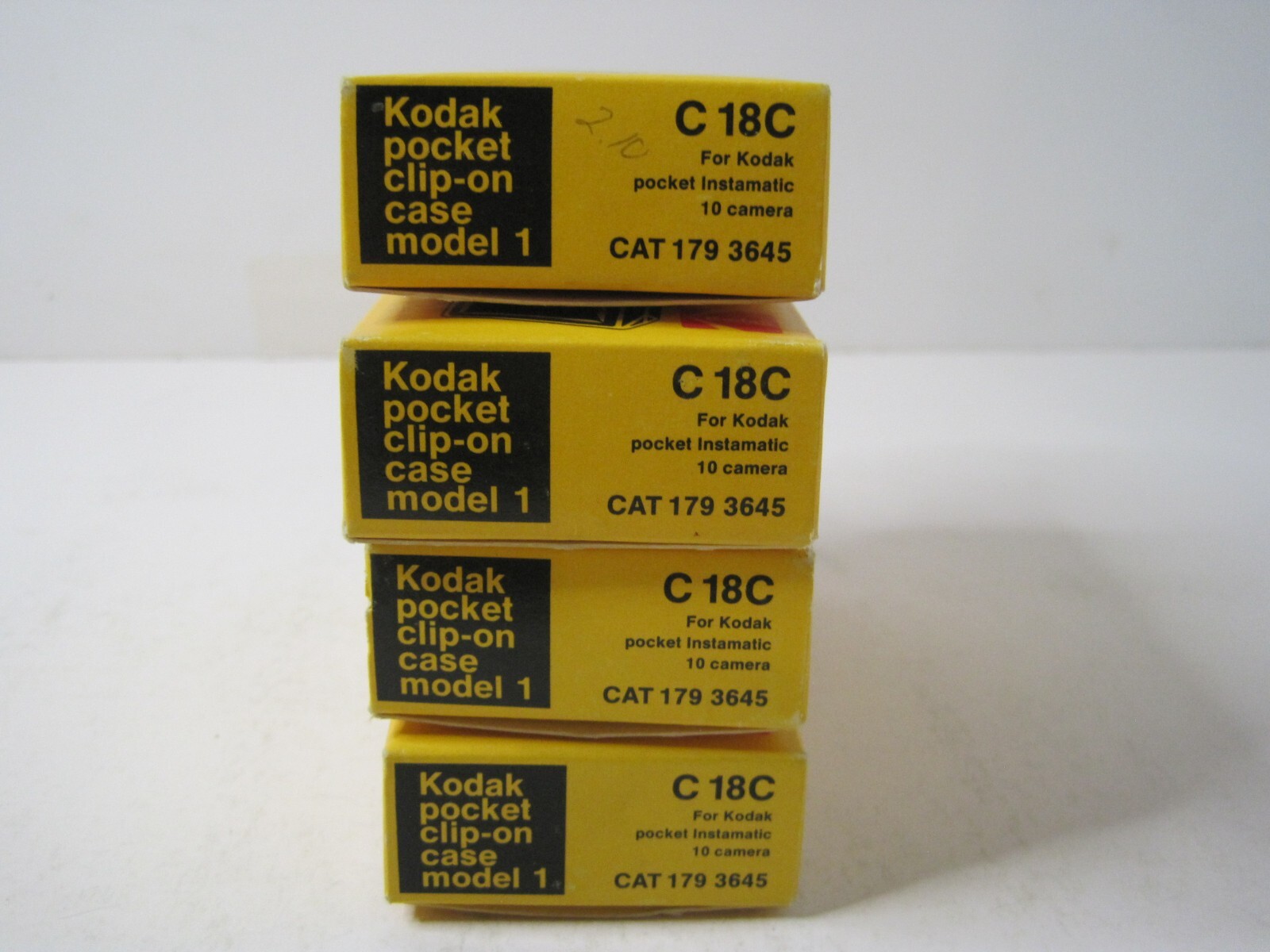 Lot of 4 Kodak Pocket Clip-on Case Model 1 C 18C For Kodak Instamatic 10 Camera