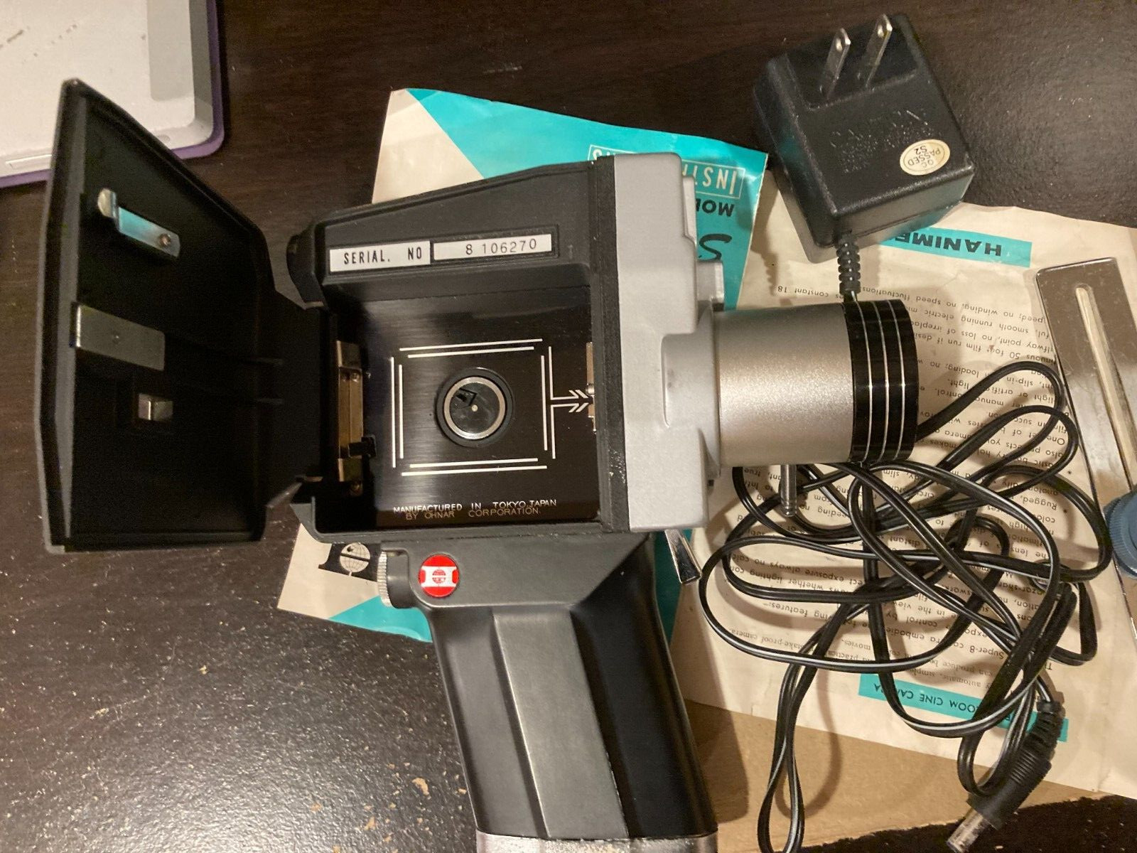 Hanimex Super 8 MZ-200 with Mobilite Twin Beam Spot Flood Light