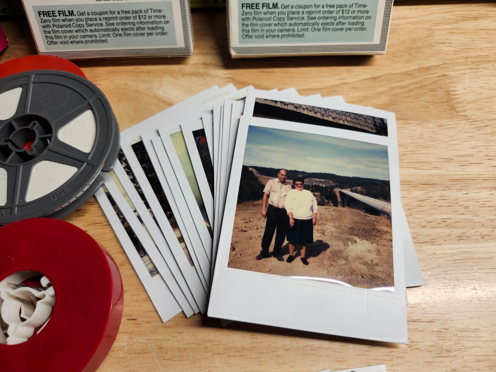 LOT OF ESTATE SALE * SUPER 8 FILM AND 8MM FILM USED AND POLAROID PICTURES FOUND