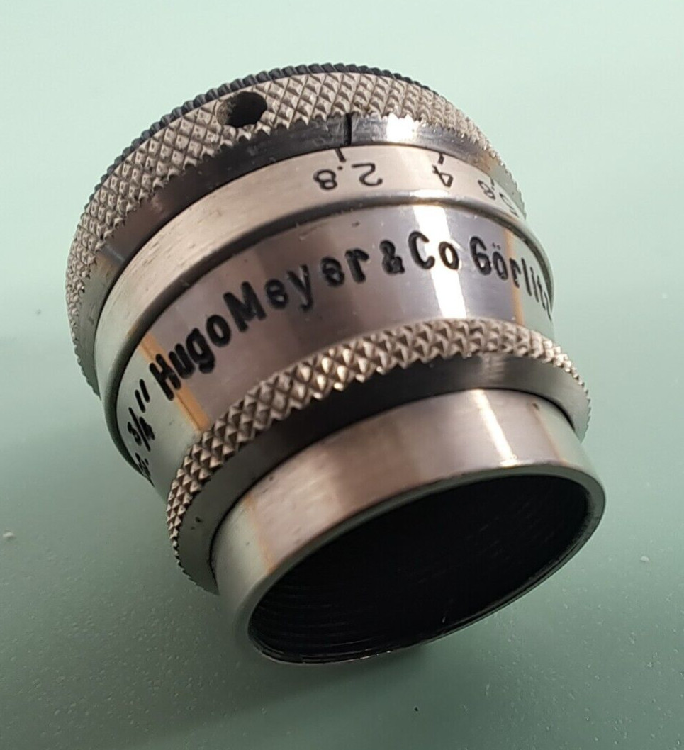 Vintage Hugo Meyer & Co Gorlitz & New York Trioplan f2.8 3/4″ Lens