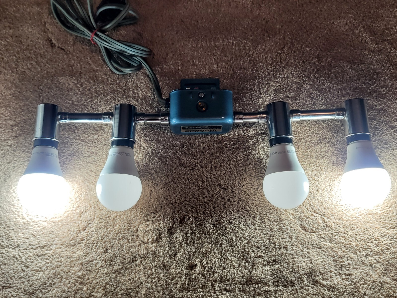 Vintage Chrome Mobilite Flex Light Bar Lamp for Photography