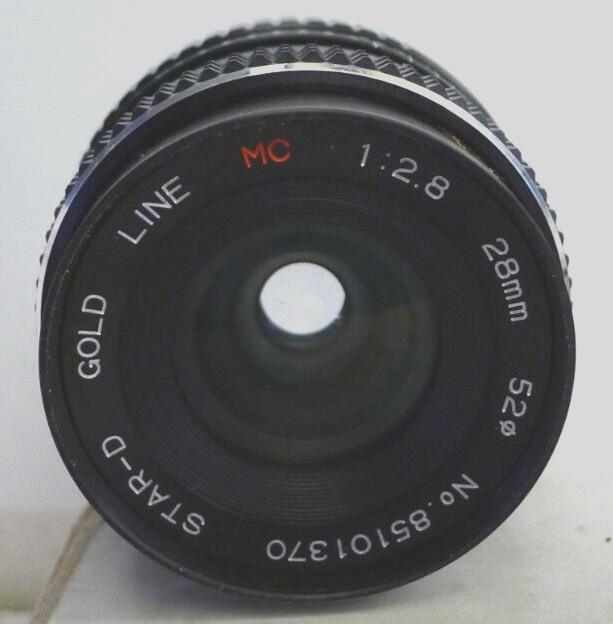Star-D Gold Line MC 28mm 1:2.8 Lens for Pentax KR +1 End Cap