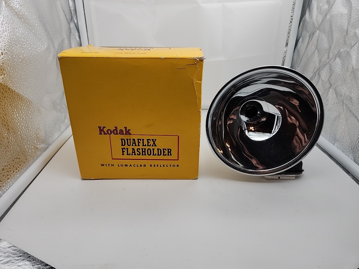 Vintage Kodak Duaflex Flasholder w/Box No. 40/41F Eastman Kodak Co. USA