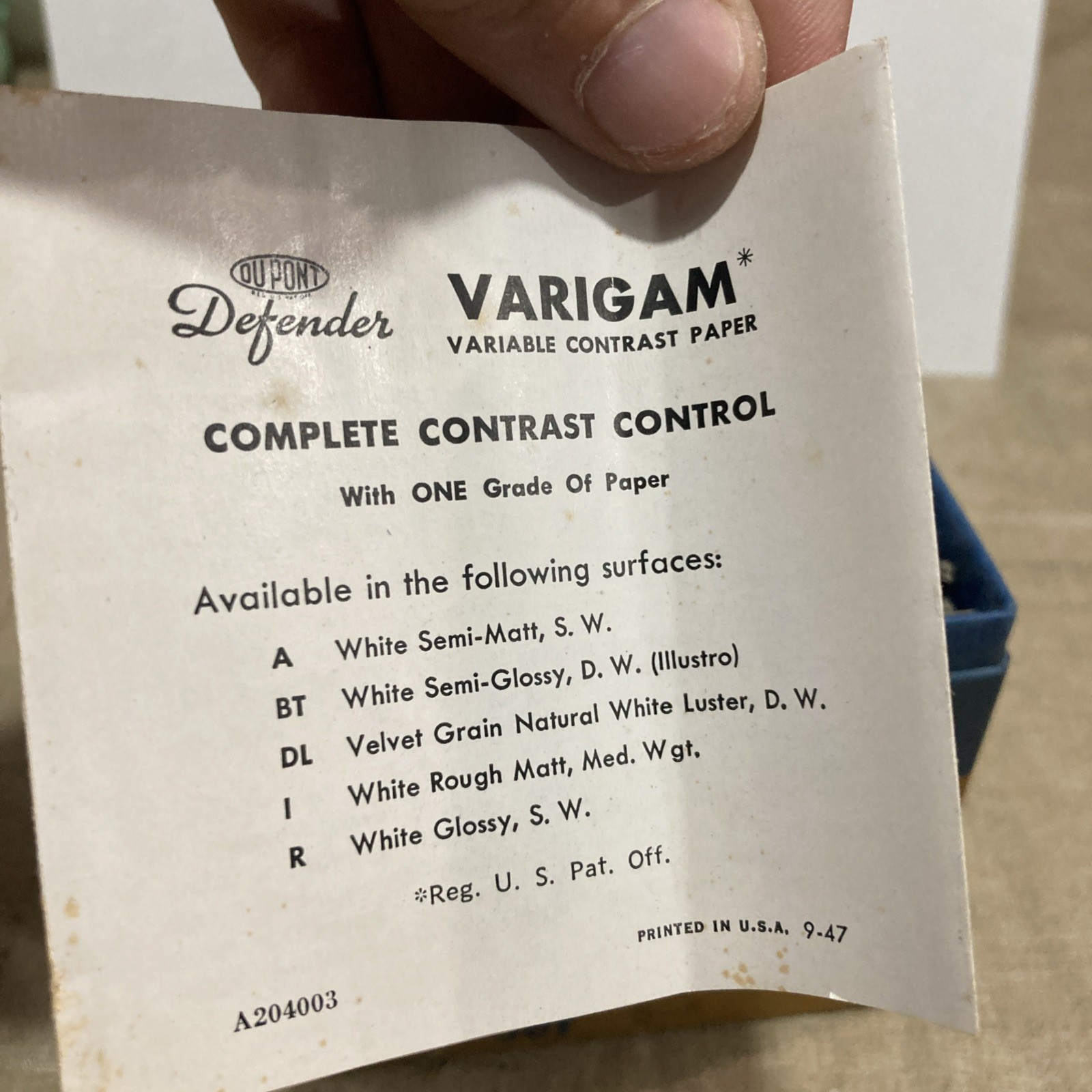 10 Defender Gelatin Filters W/ Box For Varigam Set 5-A