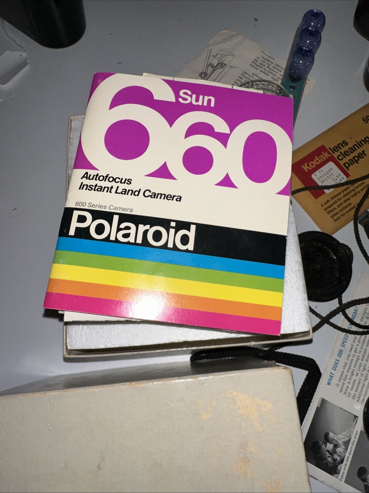 POLAROID WINK LIGHT MODEL 250 VINTAGE CAMERA ACCESSORIES LOT Flash Bulbs Kodak