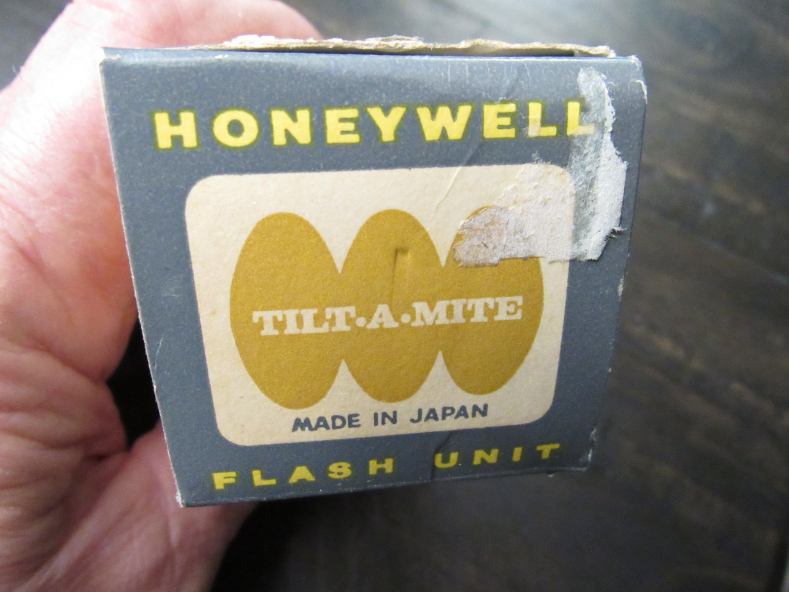 HONEYWELL TILT-A-MITE Camera Flash Unit Collapsible Fan Style w/ Case And Box