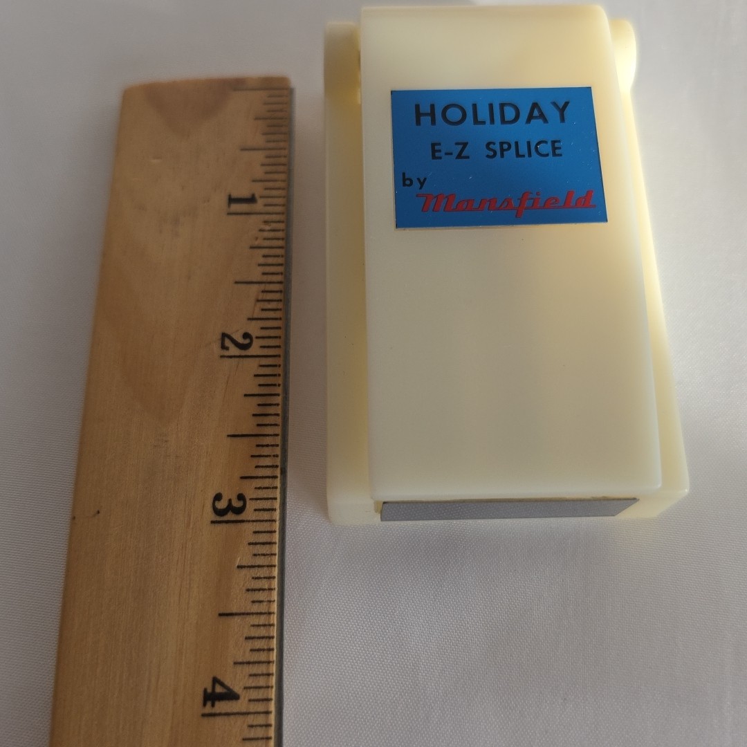 Vintage Mansfield Holiday E-Z Splice 8mm Super 8 Film Cutter Splicer Movie Tape