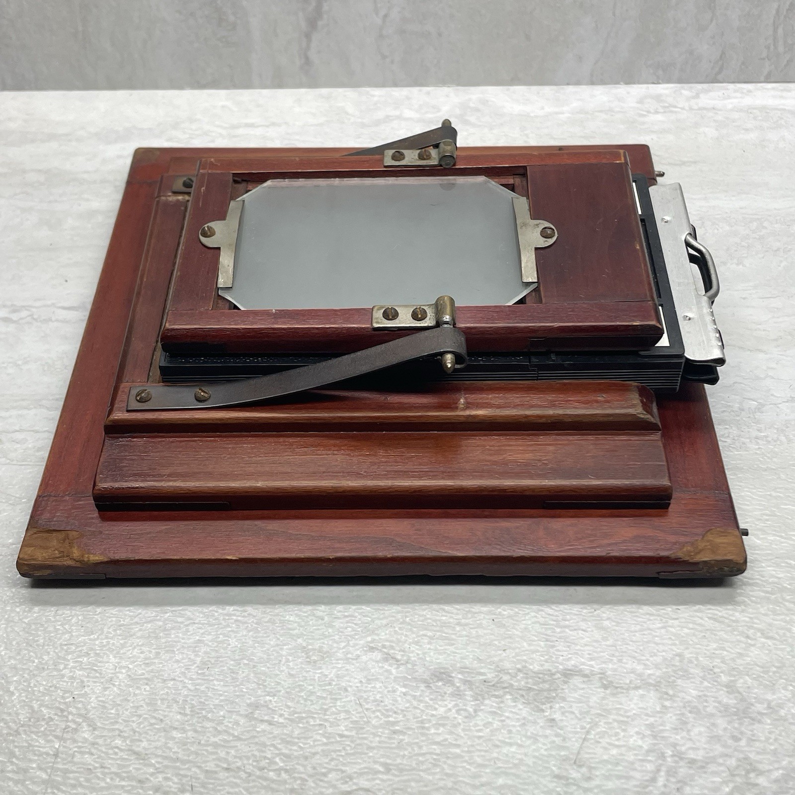 Wood Camera Spring Back Ground Glass & 2 1/4 x 3 1/4 Lisco Film Holder – Vintage