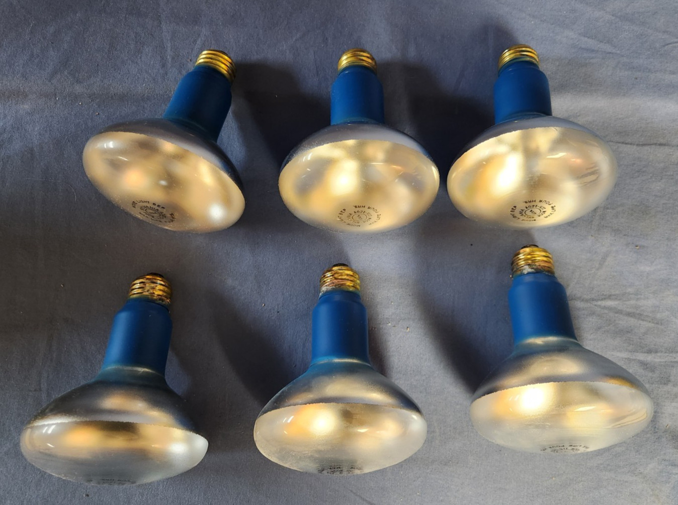 Vtg. Lot of 3 -2 pk Sylvania Lights 300 Watts R-30 Type BEP Movie/Photography