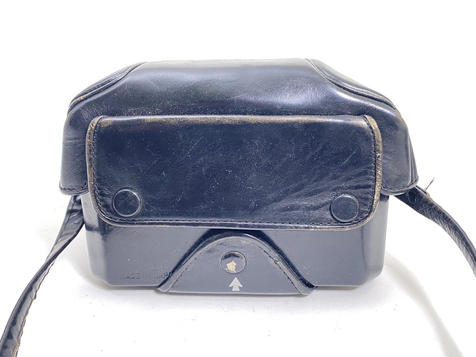 Vintage Genuine Nikon Nikkormat Black Leather Fitted Hard Case ~ Japan made
