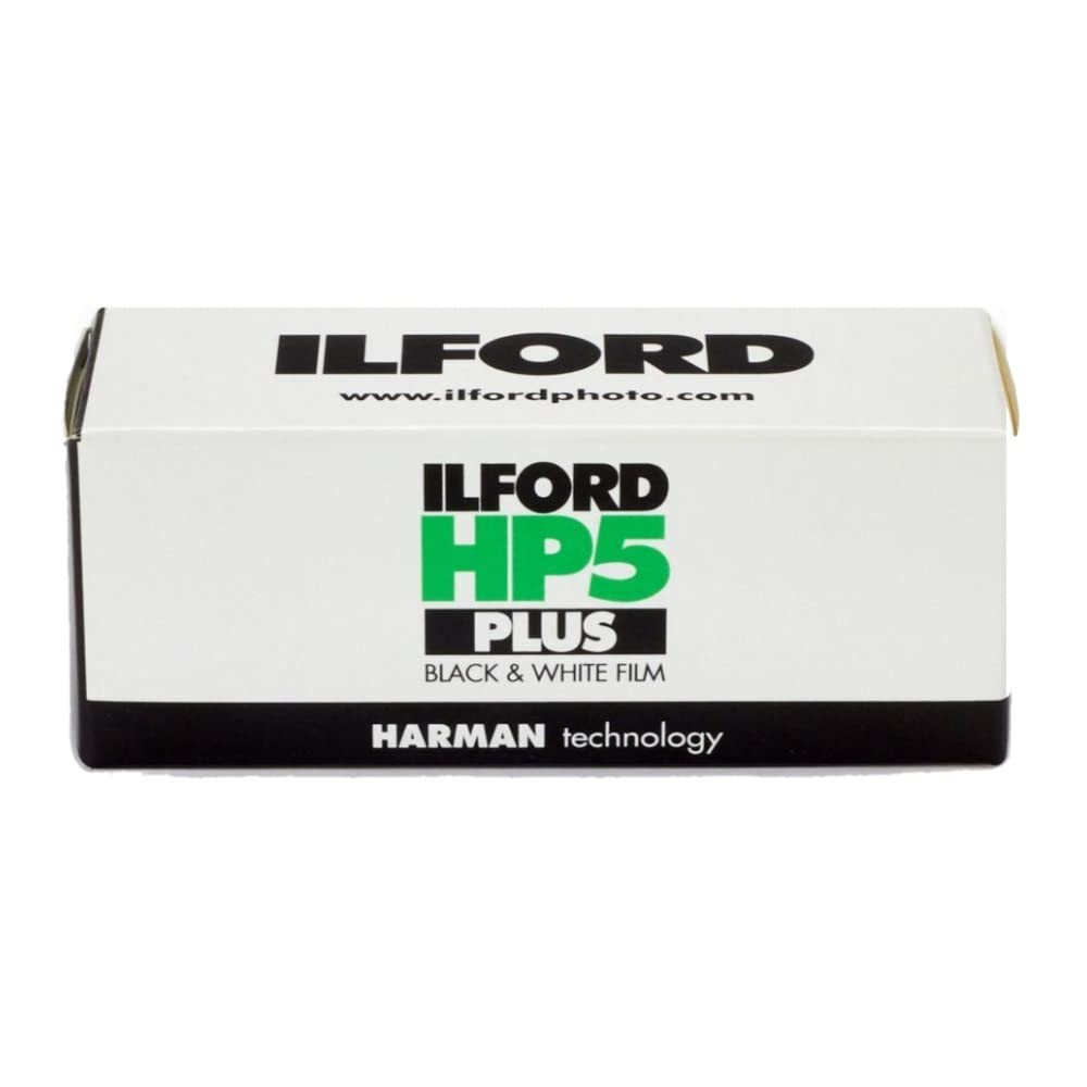 HP5 Plus ISO 400 Black and White Negative Film (120 Roll Film) (3-Pack) Bundl…