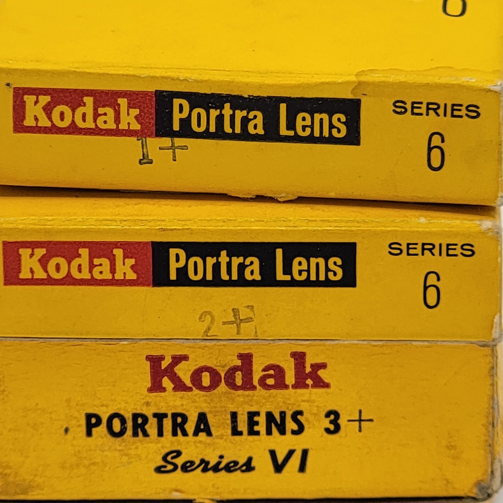 Kodak Series VI Portra Lens Lot of 4, includes Lens, Plastic Cases & Boxes READ