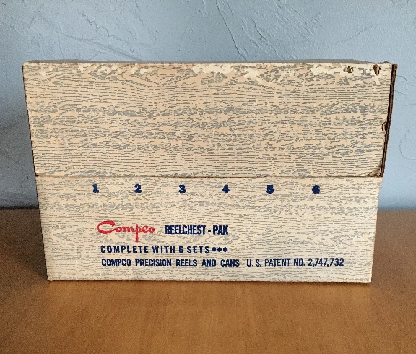 Vintage Compco REELCHEST-PAK Film Reel Storage Chest Box for 8 mm NO CANS EMPTY