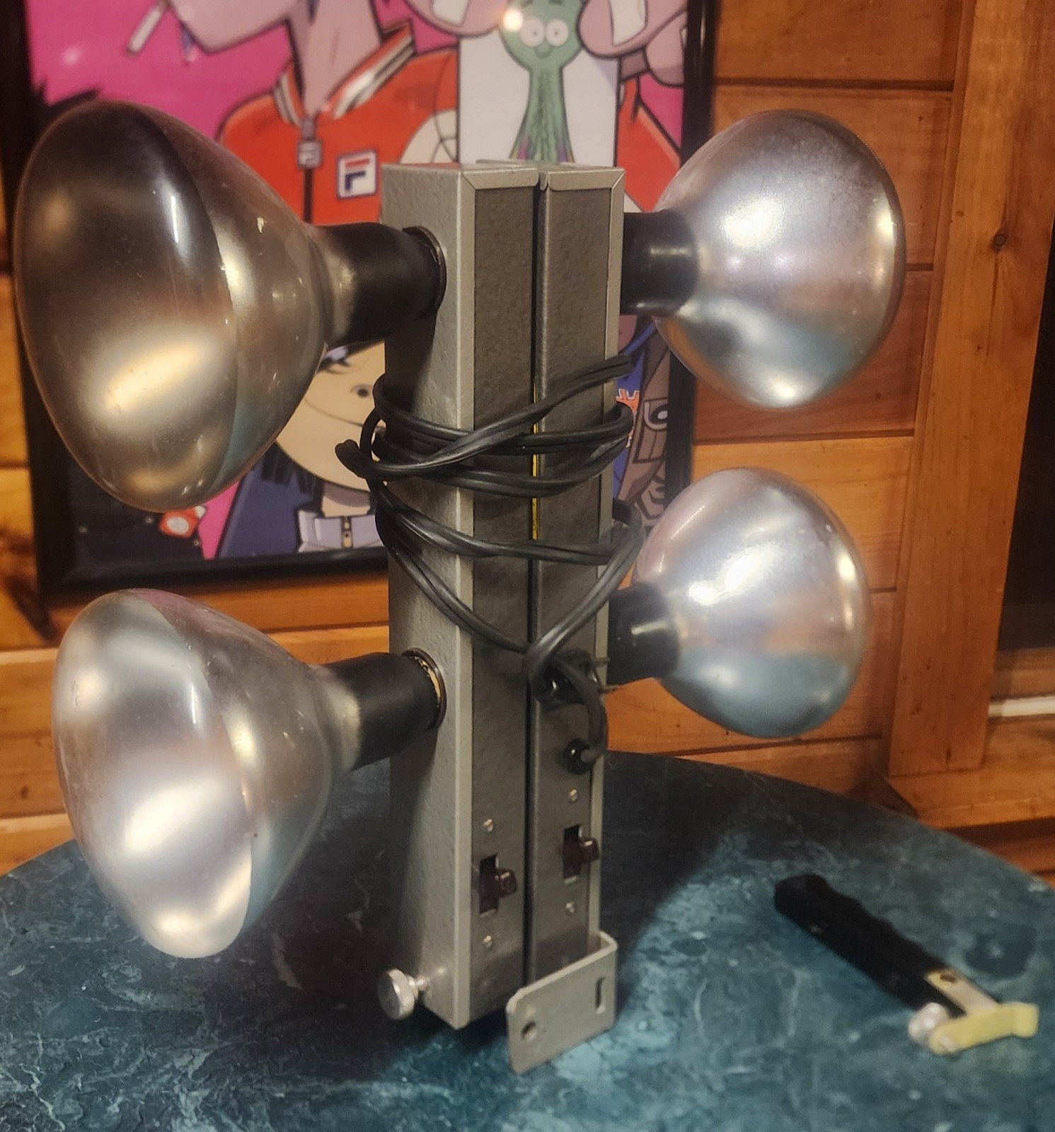 Smith Victor Vintage Foldout Movie Light w/Case & Bulbs 💡 Works