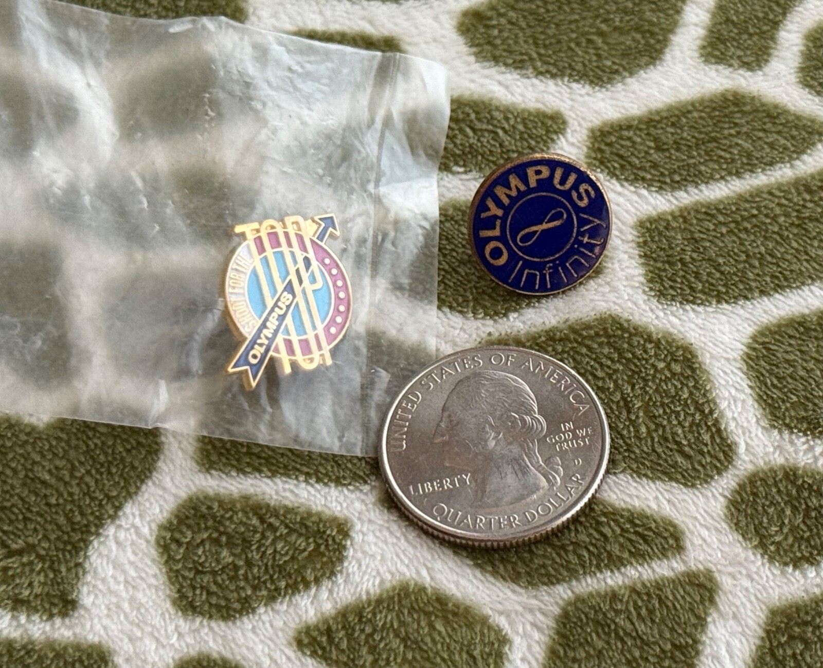OLYMPUS * INFINITY & SHOOT FOR THE TOP * Collectible Lapel Pins *