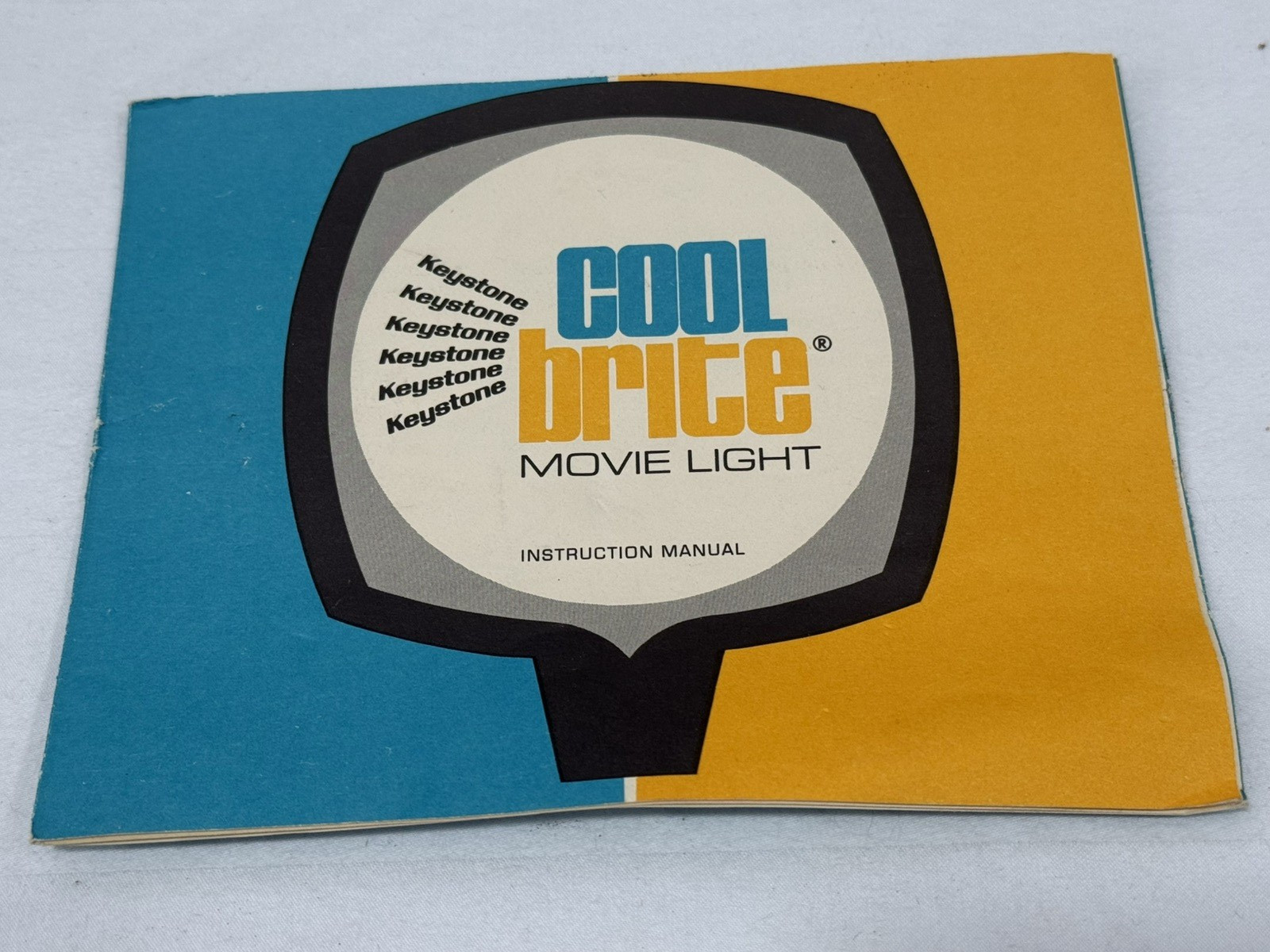 Vintage Keystone Cool Brite Super 8 Movie Camera Light w/Box Mounts Instructions
