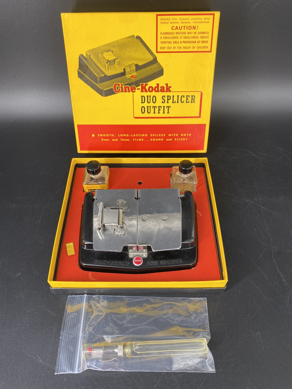 Vintage Cine-Kodak Duo Splicer Outfit for 8mm & 16mm Films MIB