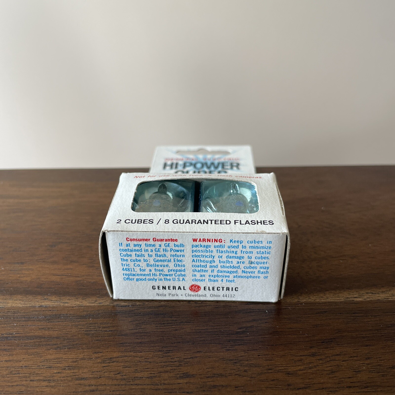 General Electric GE Vintage HI POWER CUBES Flash Camera Cubes – LOT OF 4 PACKS