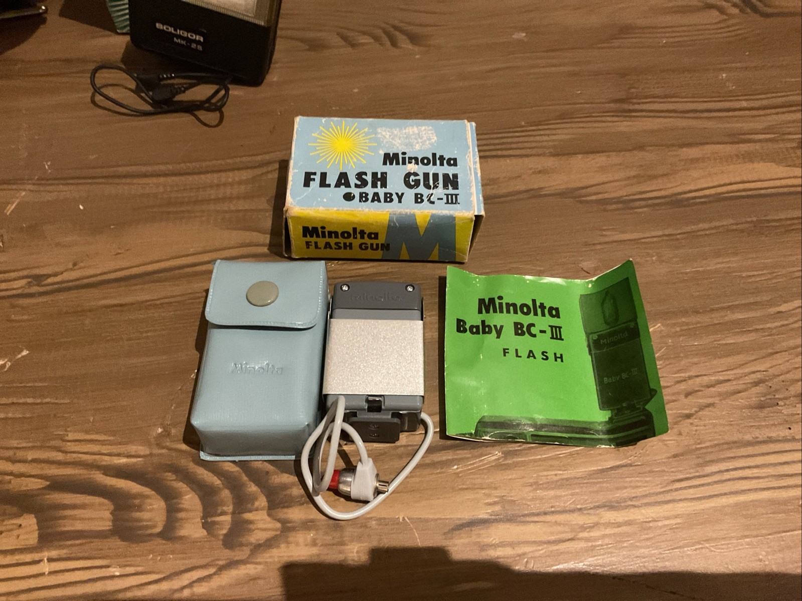 Lot Of 4 Vtg 1950-60’s Flashes-Minolta, Soligor, Sunset, Kodak Brownie-AS/IS