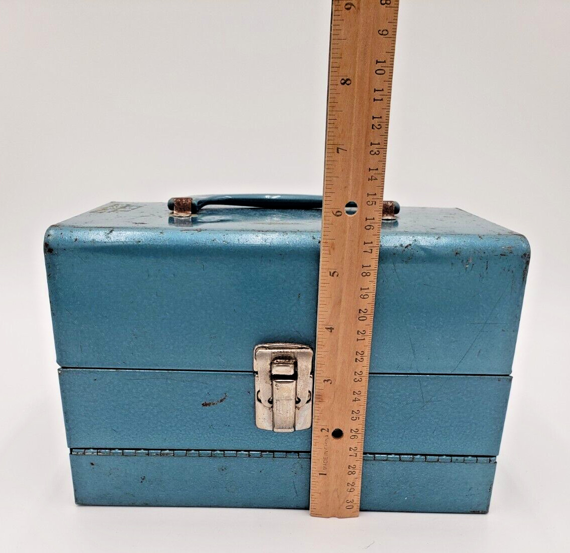 Logan De Luxe 5 Inch Movie 12 Reel Chest Metal Storage Box Carry Tote