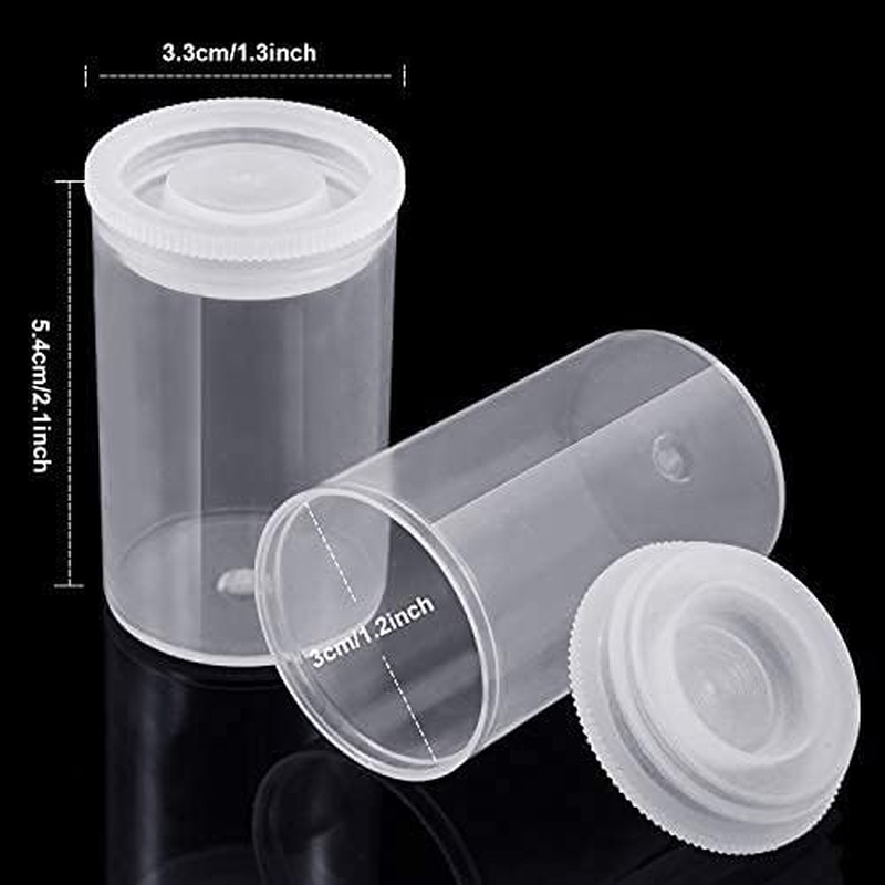 30 soportes de plastico para carretes película contenedores vacíos para carretes