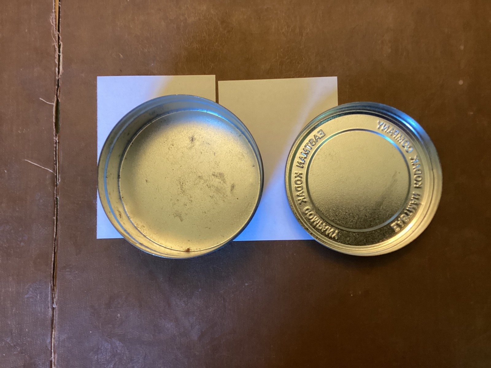 Vintage EASTMAN Kodak Film Reel Canister Empty Movie 8 mm Metal Tin 3.75″x1 5/8″