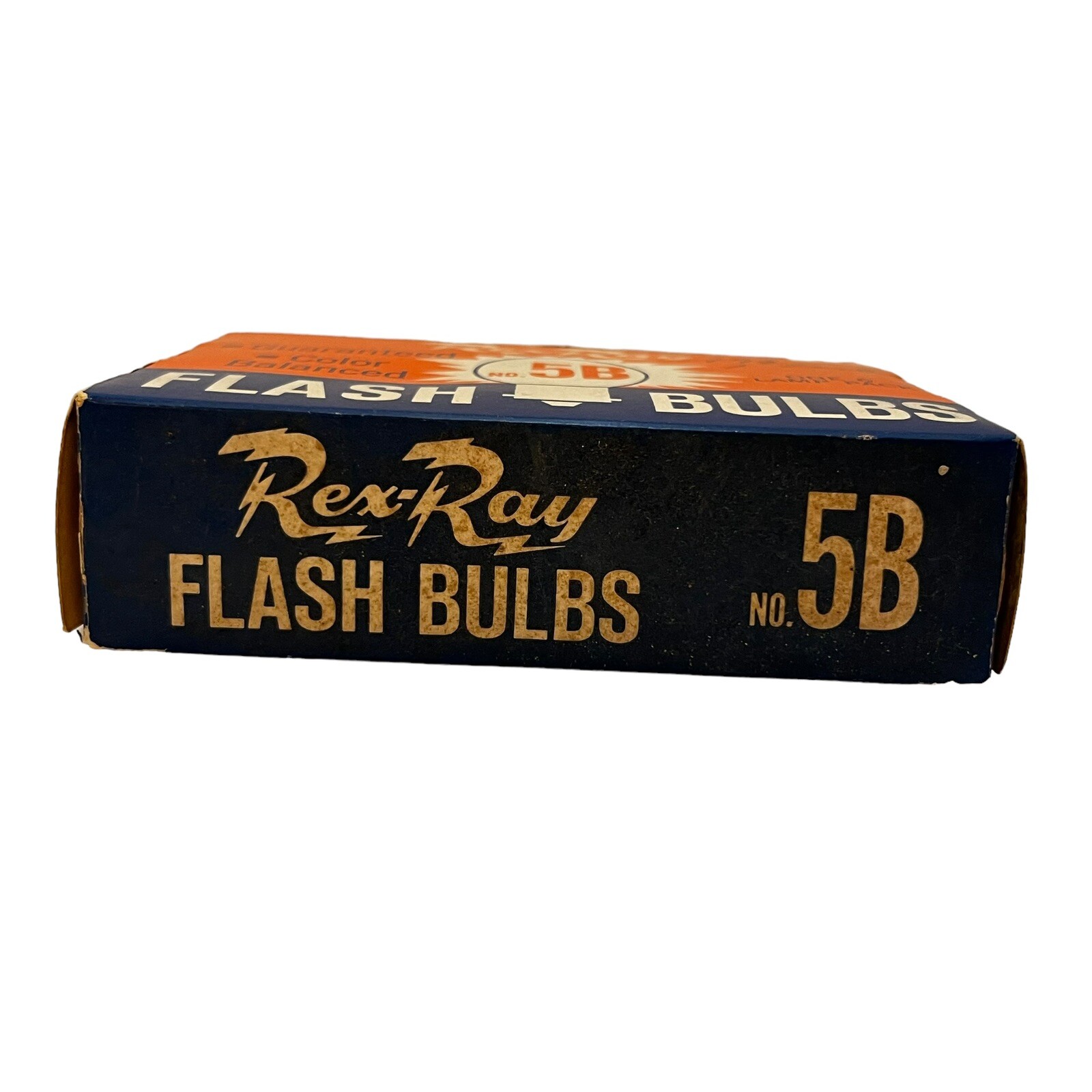 Vintage REX-RAY FLASH BULBS No. 5B Never Used 9 Blue Bulbs Total READ RARE