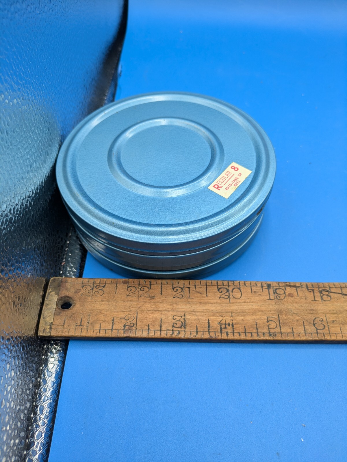 Lot of 3 Vintage Compco Metal Film Movie Reels & Canister Case