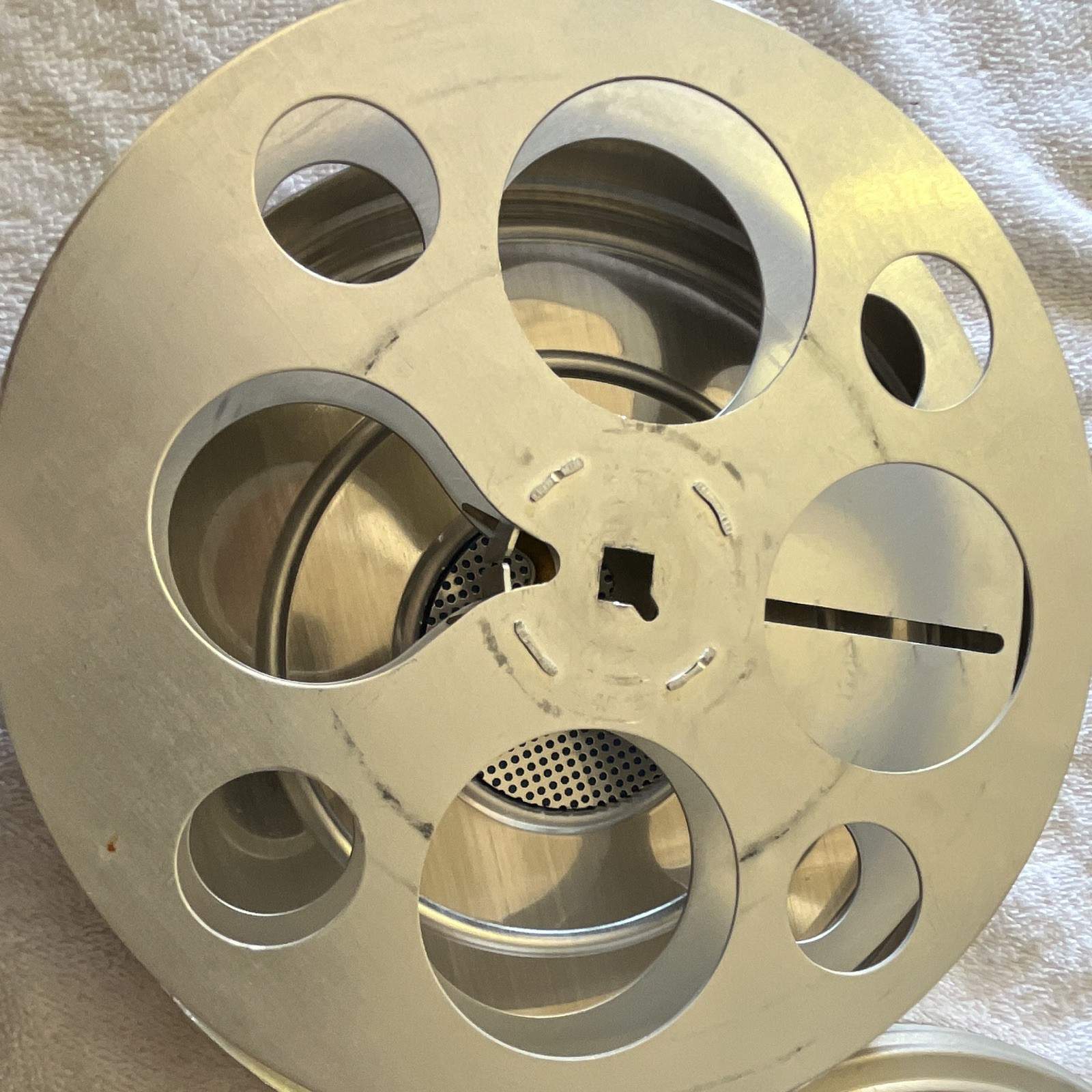 Eastman Kodak Co. No. 1070 8mm Metal Film Reel w/ Round Metal Can