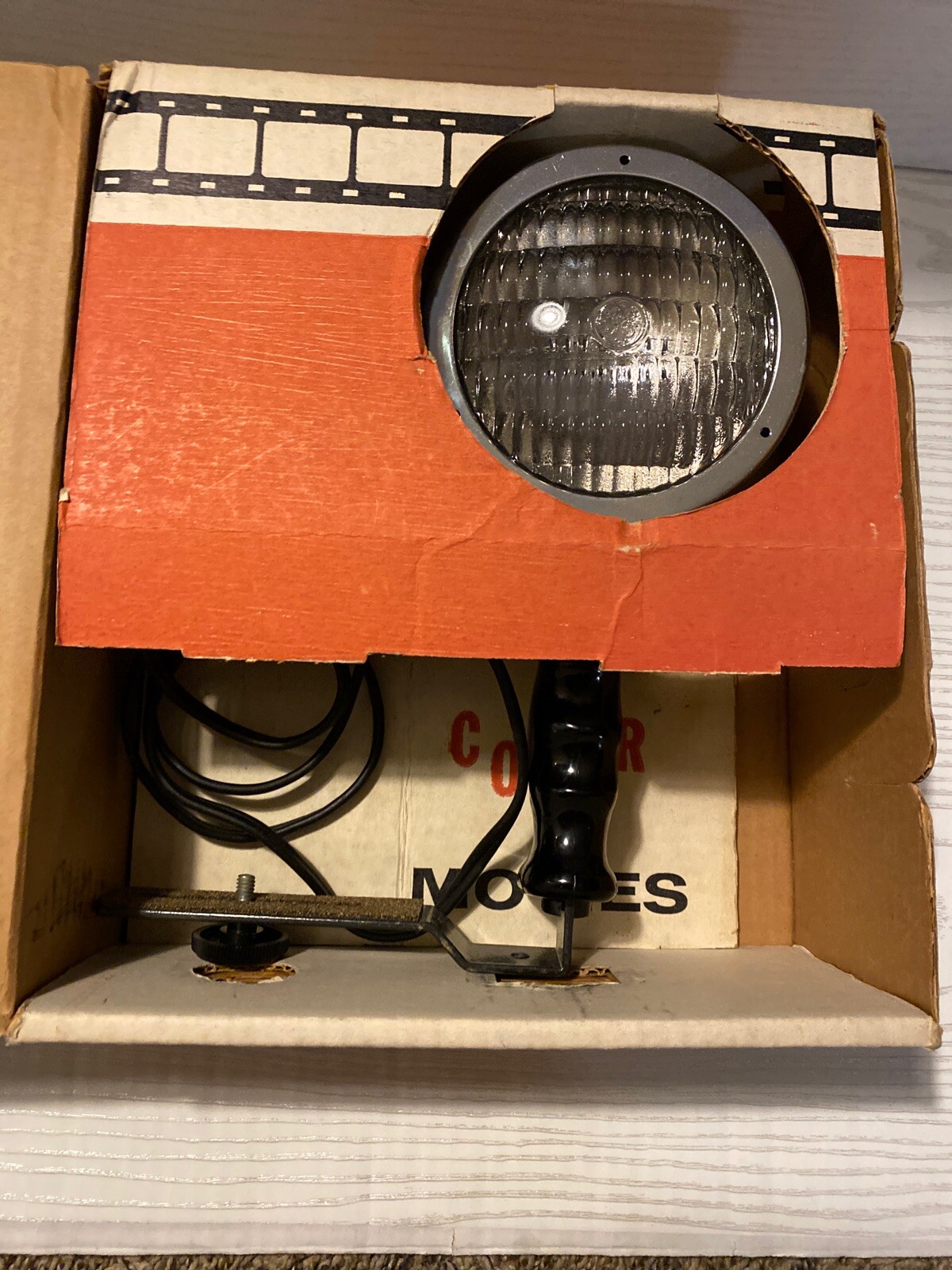 Vintage GE Kenco (875N) Super 8 Movie Lite With Grip & Mounting Bracket