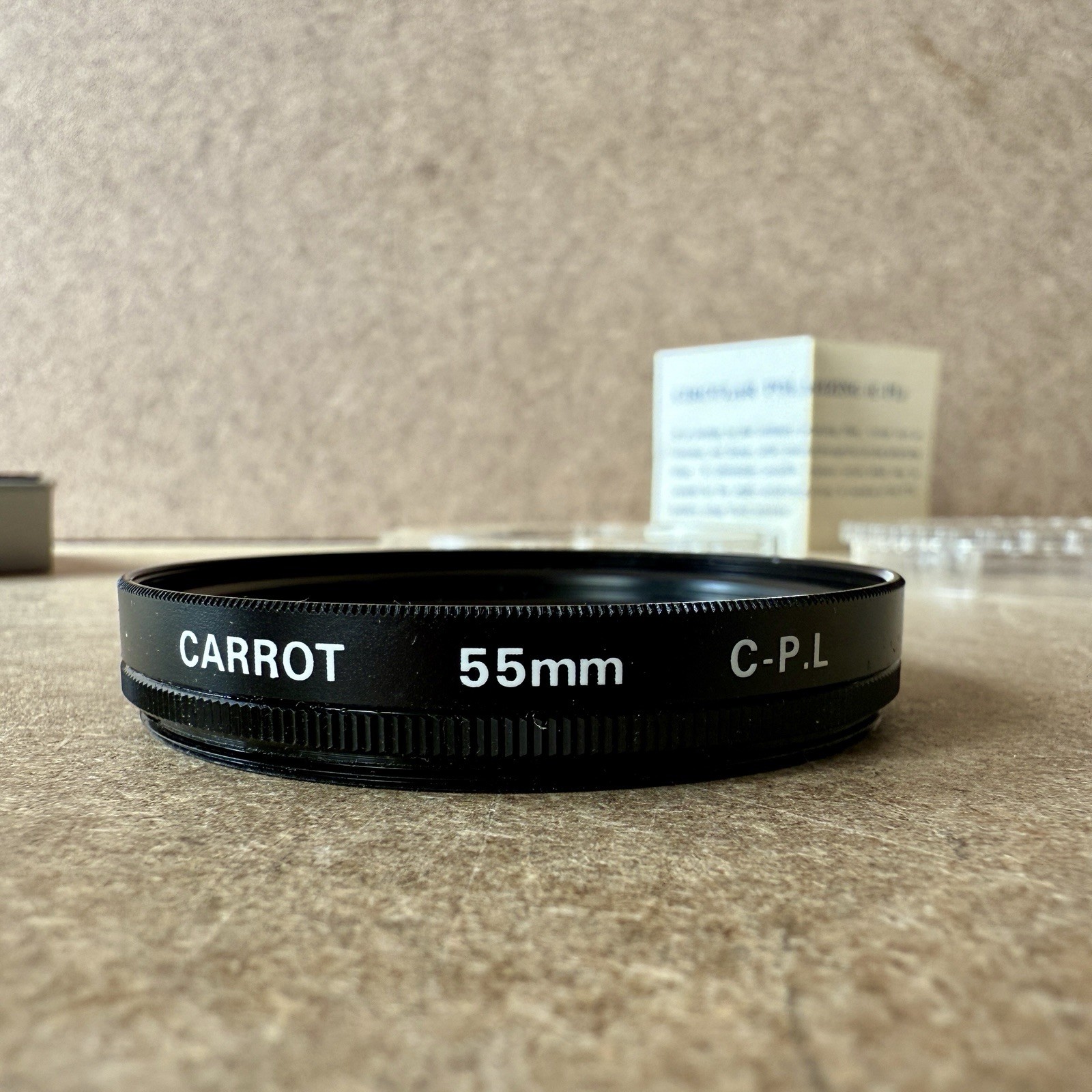 55mm Vintage Camera Lens Filter by Carrot Photo Systems Coated Made in Japan