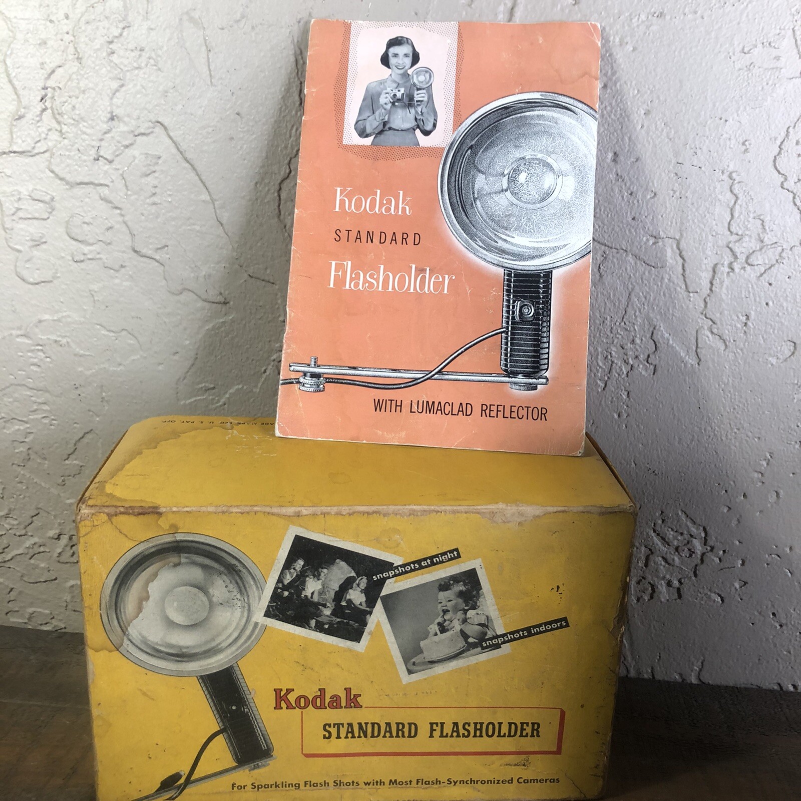 1952 Kodak Standard Flasholder in Box With Instruction Book Vintage Flash