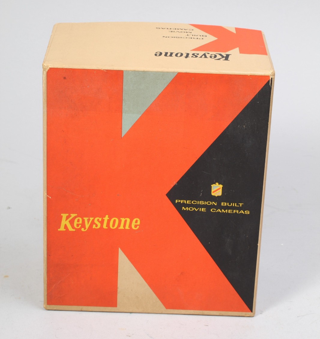 KEYSTONE K35 OLYMPIC 8MM MOVIE CAMERA BOX W STRAP MANUAL AND EPHEMERA VERY CLEAN