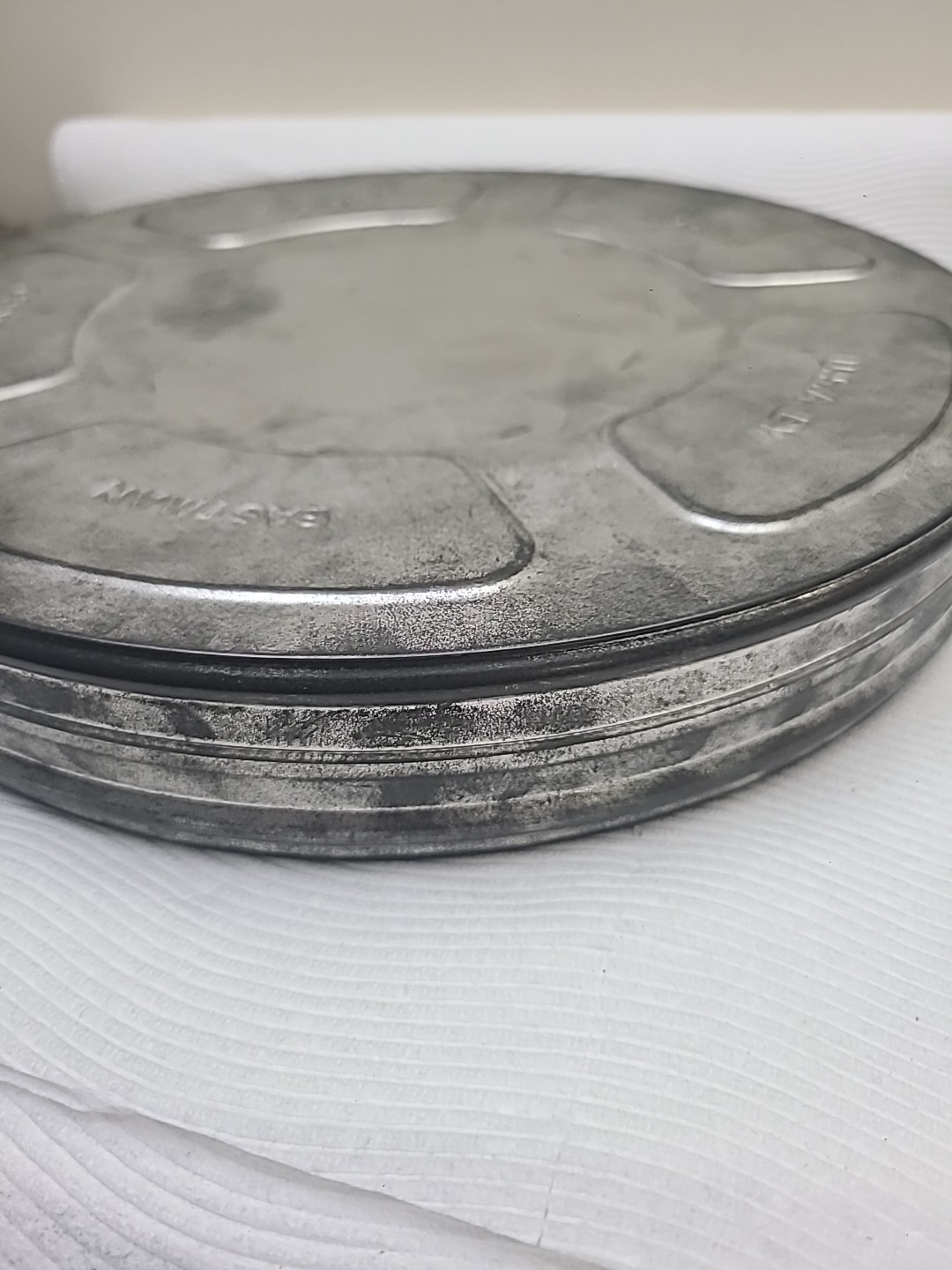 Eastman Kodak Vintage 11″ Metal Film Can Canister Movie Reel USA Empty