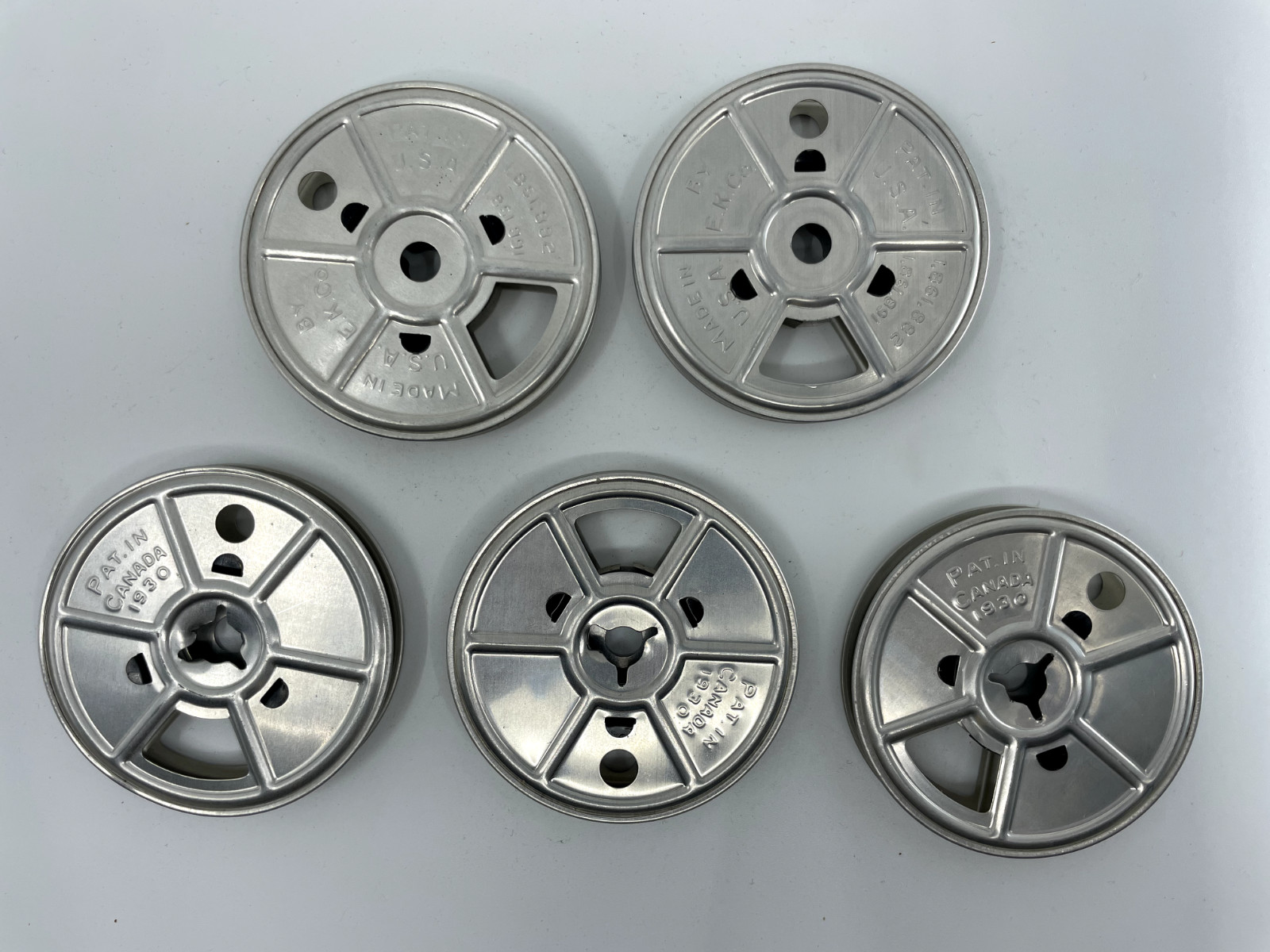 lot of 8x metal & plastic regular 8mm film spools film can take up reels