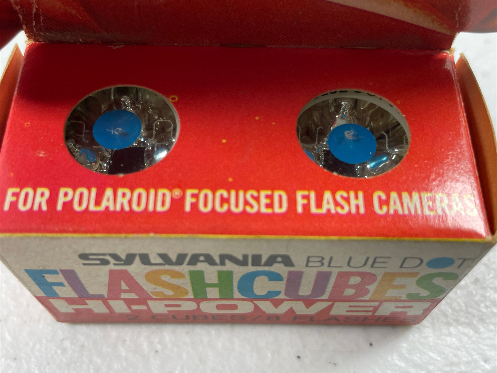 🔥 Sylvania Blue Dot FLASHCUBES (2 cubes/8 flashes) Hi-Power NOS
