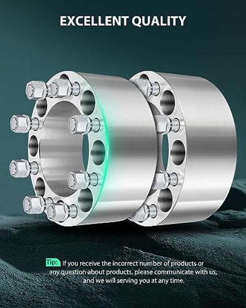 2X 8 Lug Wheel Spacer Adapters 3 inch 8×6.5 to 8×6.5 for F250 Wheel Spacers