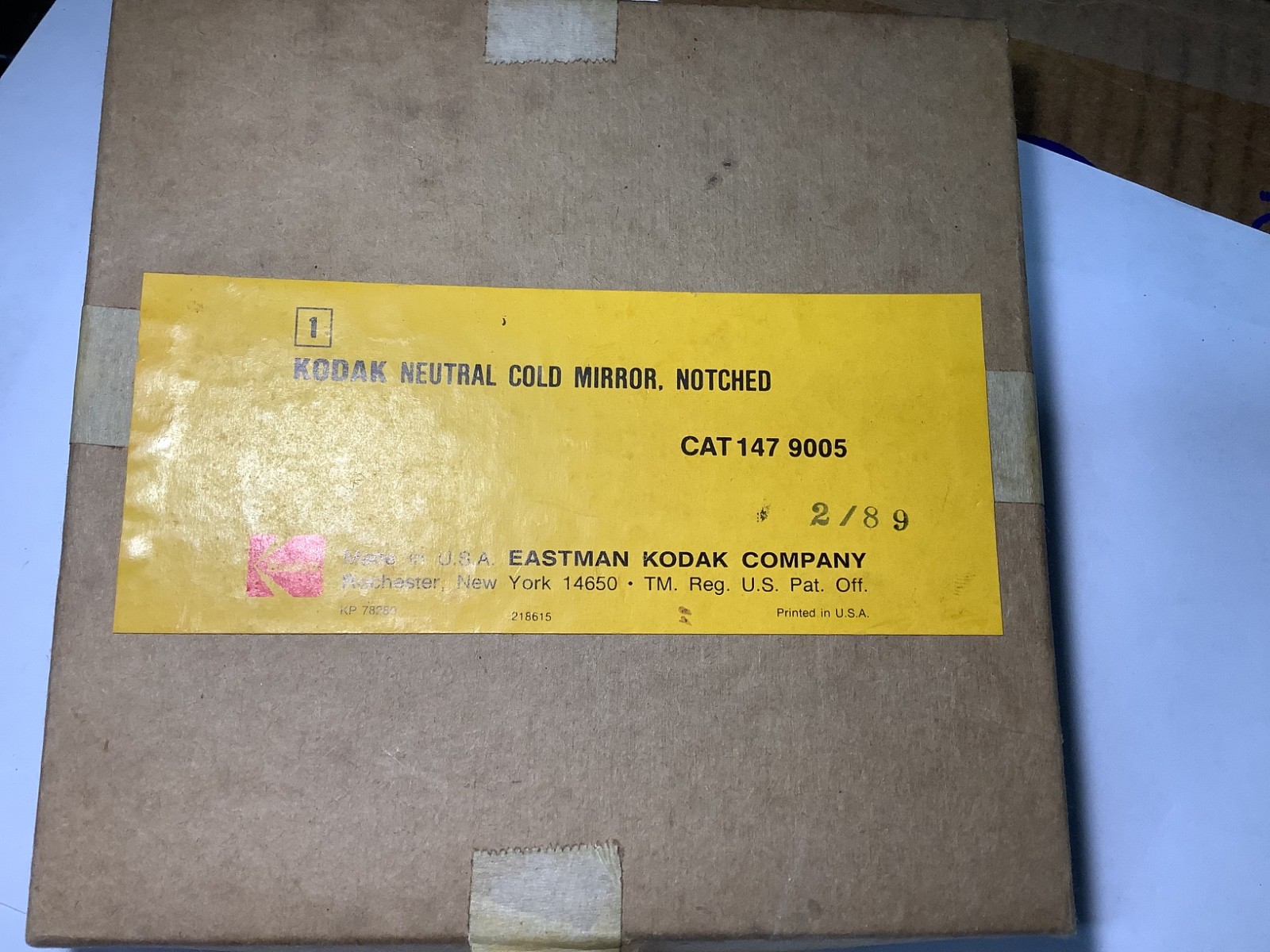 Kodak Cat # 147 9005 Neutral Cold Mirror