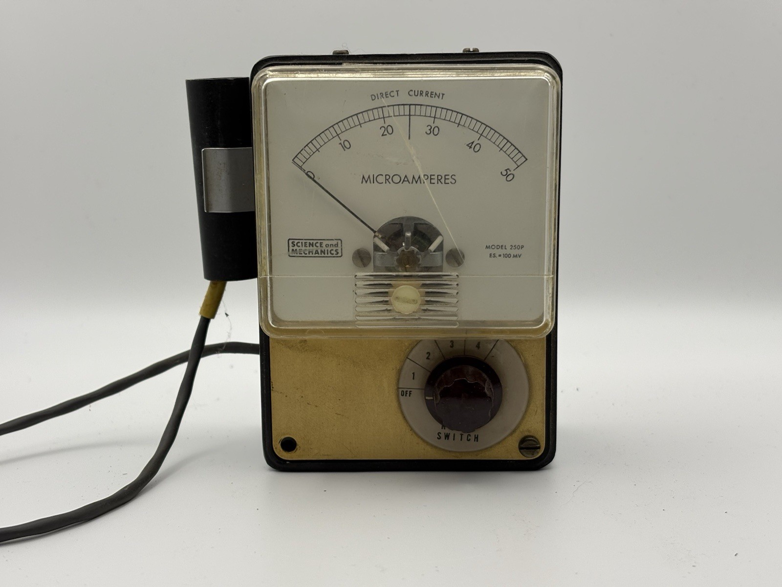 Vintage Science & Mechanics Model 250P Microampere Light Meter Untested