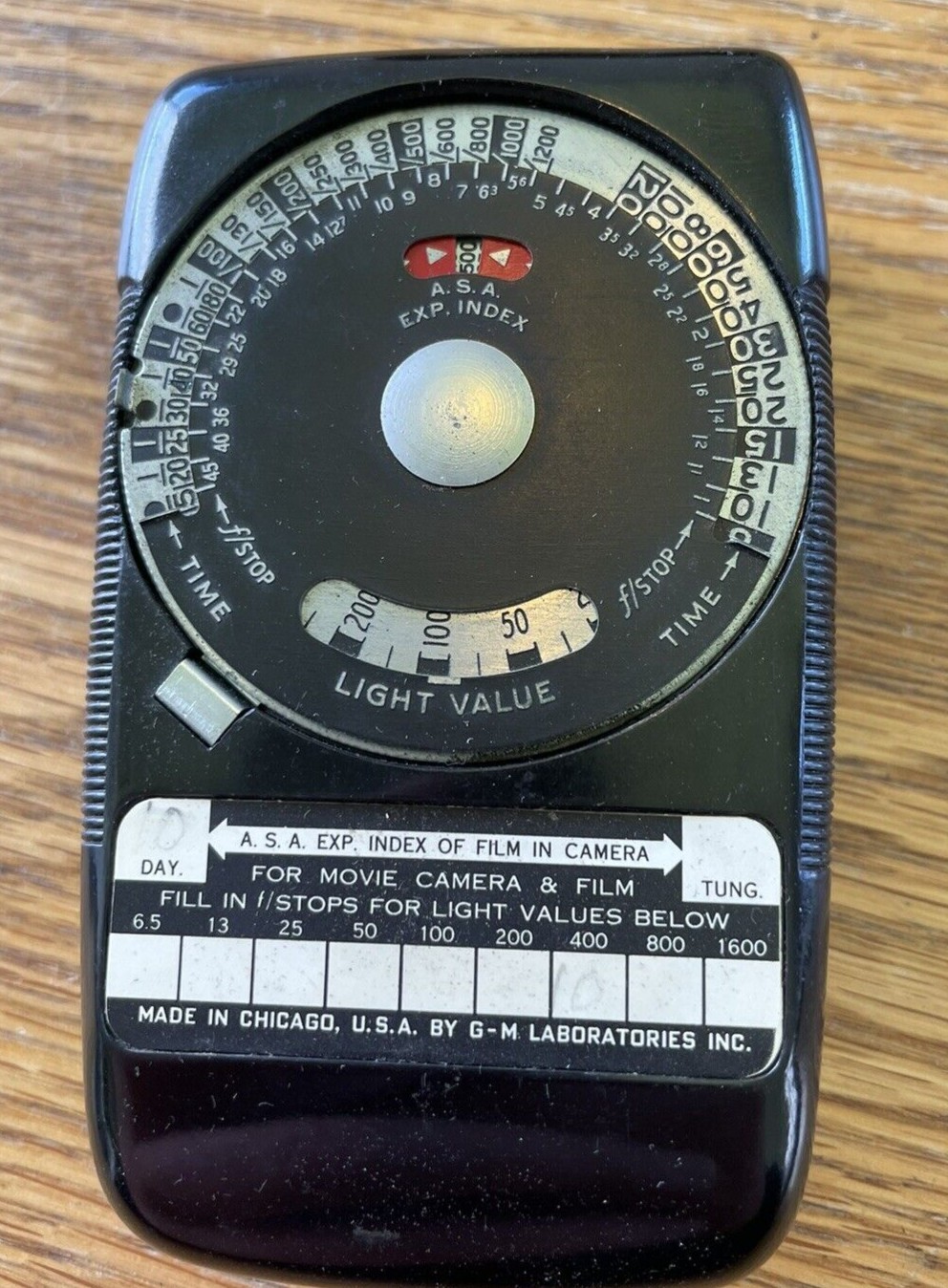 Vintage Mid-Century Skan Exposure Meter GM Laboratories w Case