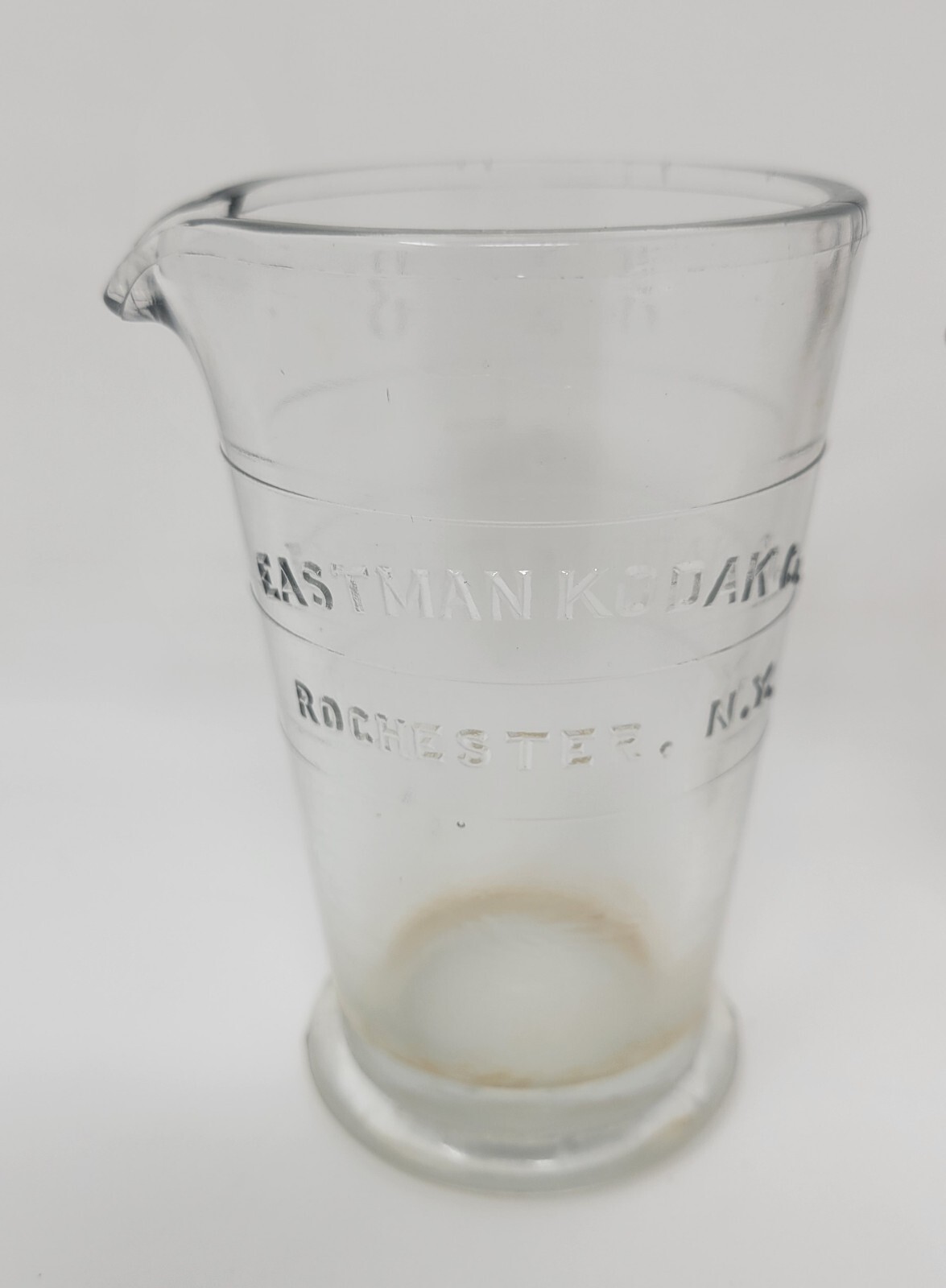 Vintage Eastman Kodak Co. 4oz. Photographic Use Glass Beakers Lot of 3