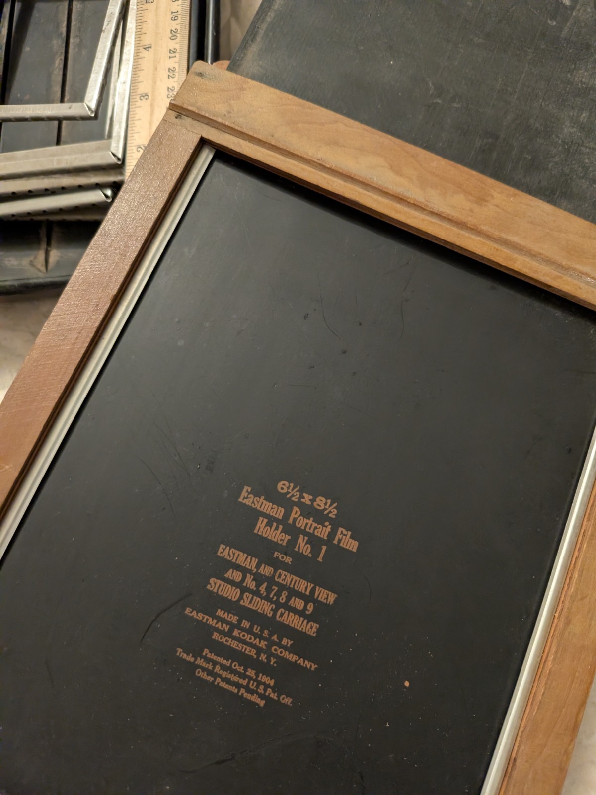 Antique Film Holders, Hangers, and Photography School Items
